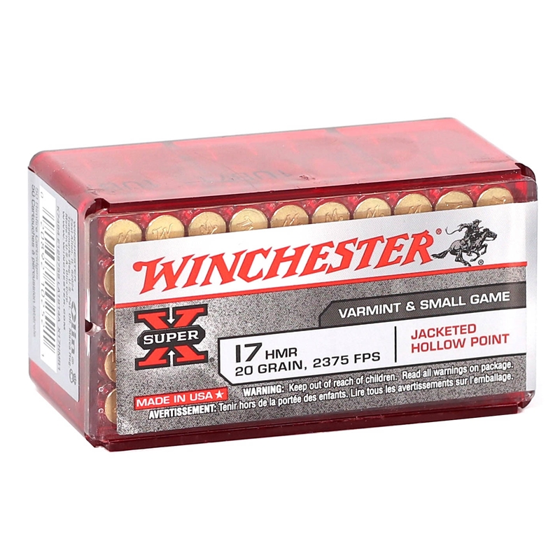 chester Super-X 17 HMR 20 Grain XTP Jacketed Hollow Point Box Of 50 Ammo