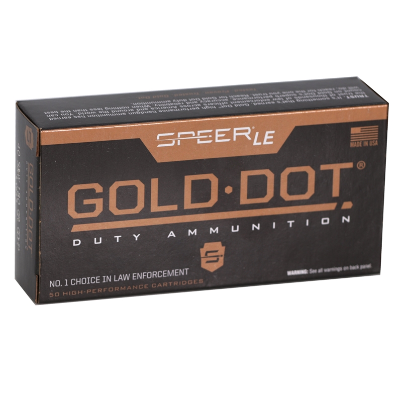 er Gold Dot LE Duty 40 S&W 180 Grain Jacketed Hollow Point Box Of 50 Ammo