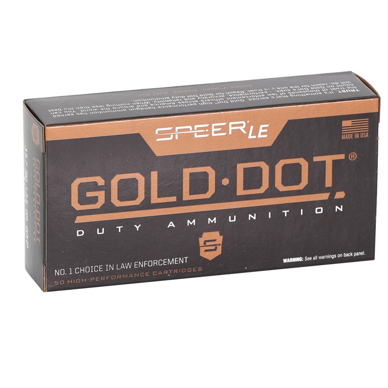 er Gold Dot LE 357 SIG 125 Grain Jacketed Hollow Point Box Of 50 Ammo