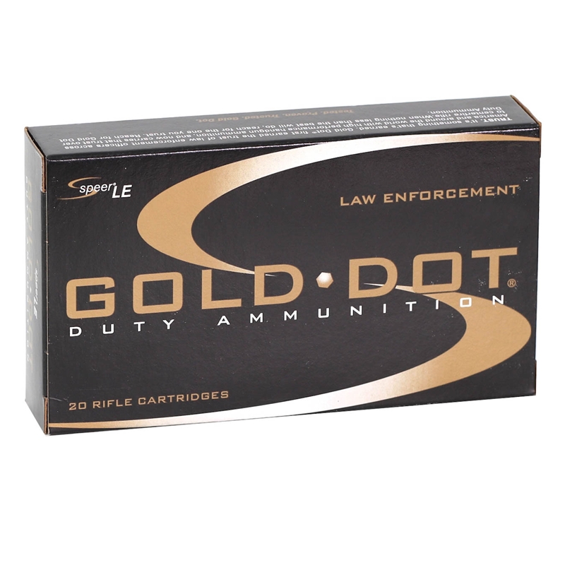 er Gold Dot LE Duty 308 Winchester 168 Grain Soft Point Box Of 20 Ammo