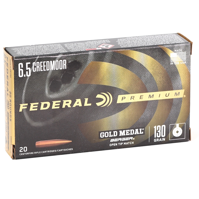 eral Gold Medal Berger 6.5 Creedmoor 130 Grain Berger Hybrid Box Of 20 Ammo