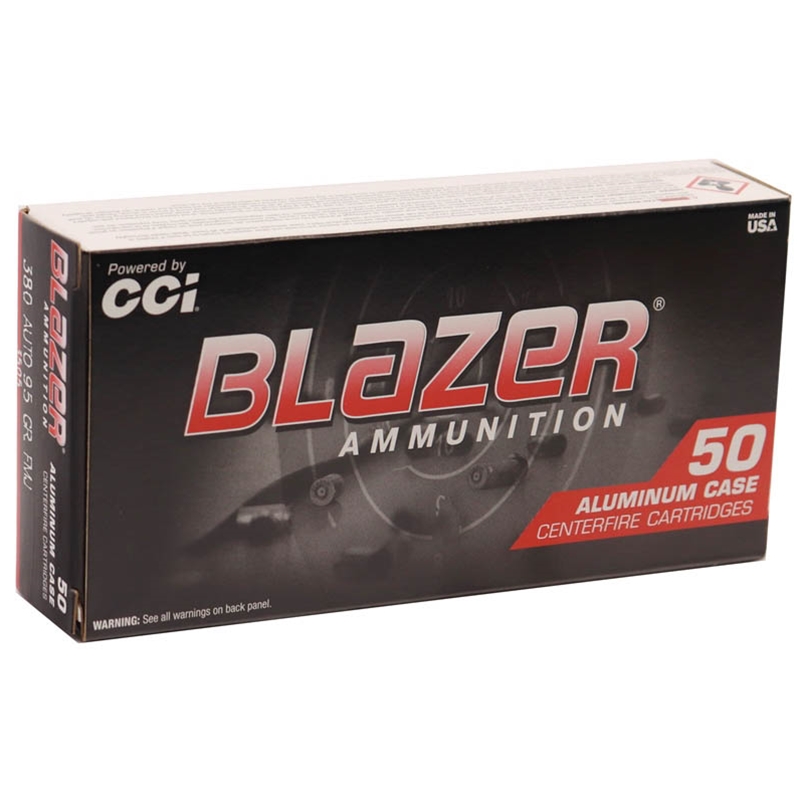  Blazer 380 ACP Auto 95 Grain Full Metal Jacket Box Of 50 Ammo