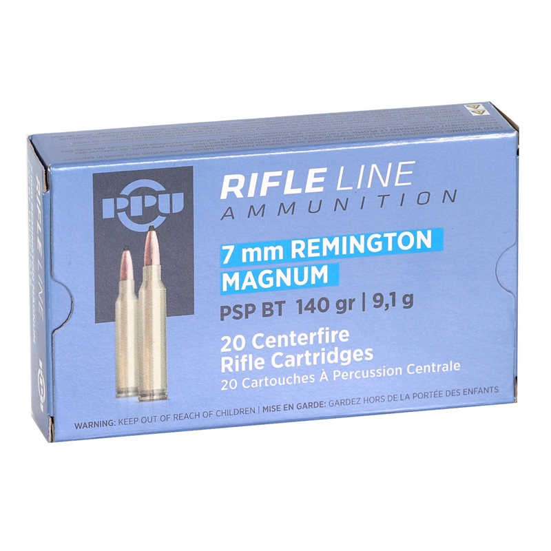 i Partizan 7mm Remington Magnum 140 Grain Pointed Soft Point Case Of 200 (10 Boxes Of 20)- Free Shipping Ammo