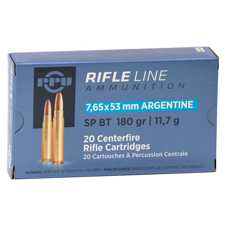 i Partizan 7.65mm Argentine Mauser 180 Grain Soft Point Box Of 20 Ammo