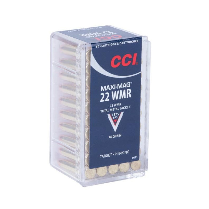  Maxi-Mag 22 WMR 40 Grain Total Metal Jacket Box Of 50 Ammo