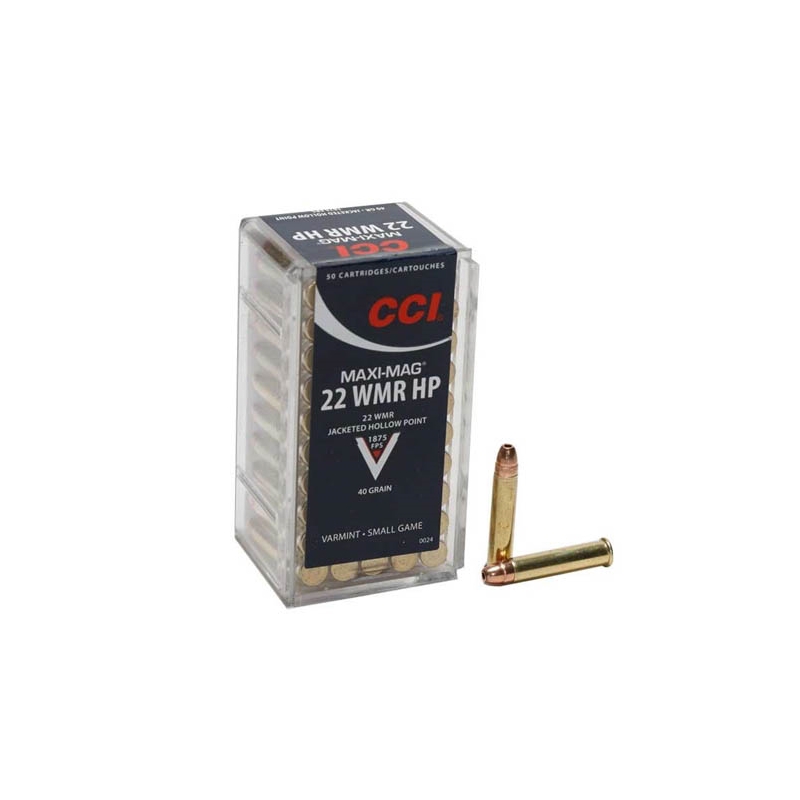 CCI Maxi-Mag 22 WMR 40 Grain Jacketed Hollow Point