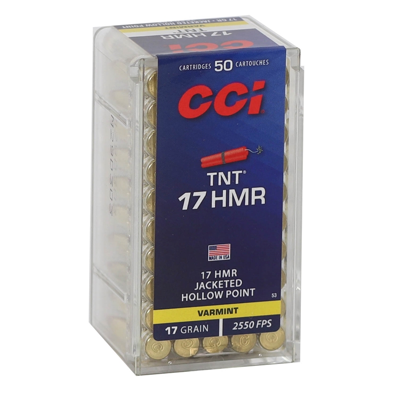  17 HMR 17 Grain Speer TNT Jacketed Hollow Point Box Of 50 Ammo