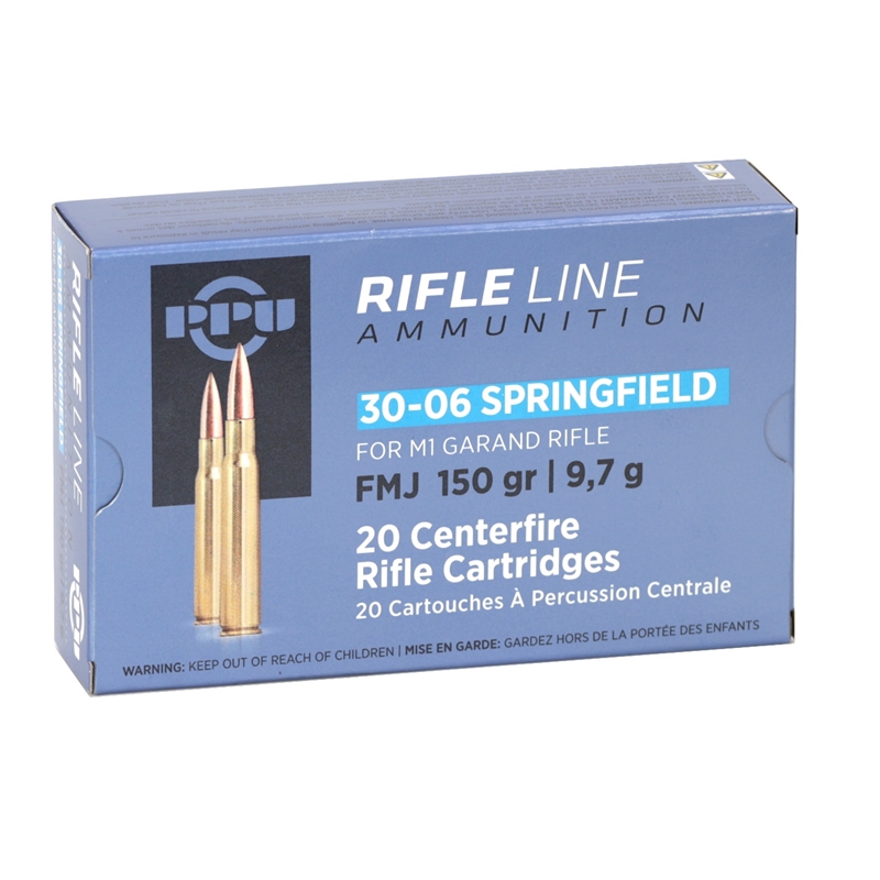 i Partizan 30-06 Springfield M1 Garand 150 Grain Full Metal Jacket Box Of 20 Ammo