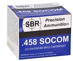 SBR 458 SOCOM Subsonic Ammo 325 Grain Hornady FTX