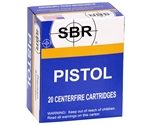 SBR Pistol 45 ACP Ammo 120 Grain Xtreme Defense